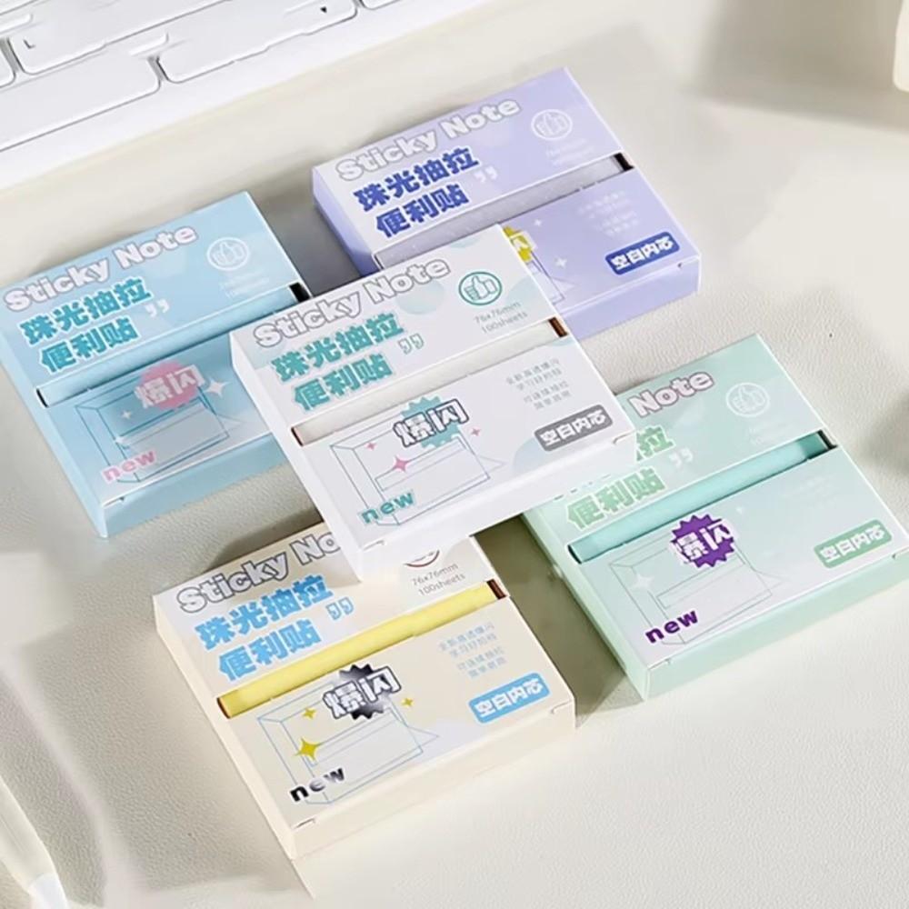 Translucent Memo Pad Paper Pull Out Design Message Stickers Label Sticker  Office School Stationery