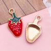 Strawberry Fruit DIY Korean Jewelry: Cute 3D Mini Pendant for Bracelets
