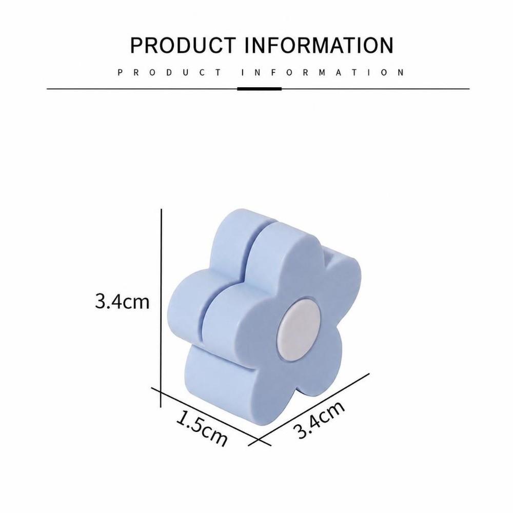 5PCS Mini Desktop Memo Holder 3D Flower Shape Instant Photo Holder New Postcard Holder  Home Office