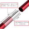 FLYFLYGO Aluminum Tent Pole Tarp Pole Set of 2 Diameter 19mm Split Type Duralumin Solo Camping Sub Pole Touring Compact Storage Case Included (5