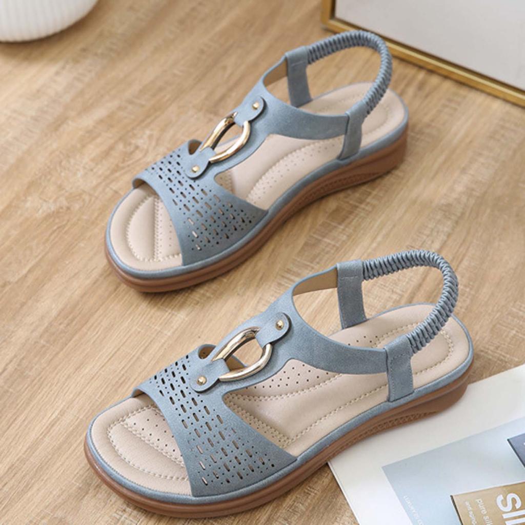 Summer Flat Sandals For Women Dressy Comfortable Sandal Womens Open Toe Ankle Strap Walking Shoes Holiday Wear Chalas Mujer