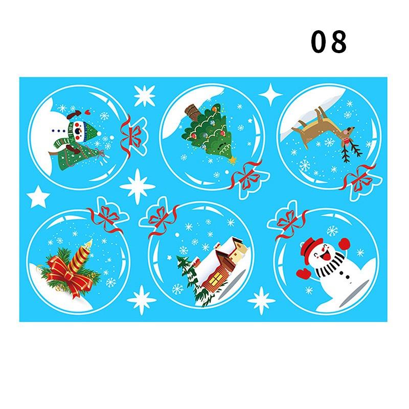 Christmas Window Stickers Merry Christmas Decorations For Home, Cristmas Ornament Xmas Navidad Natal Gifts New Year Stickers