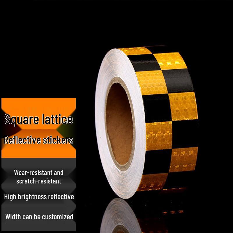 Shock Clan Black & Yellow Reflective Safety Tape