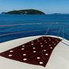 Burgundy Background Cream Heart Quick Drying Bath Towel Microfiber beach towel - light weight swimming camping  yoga beach out