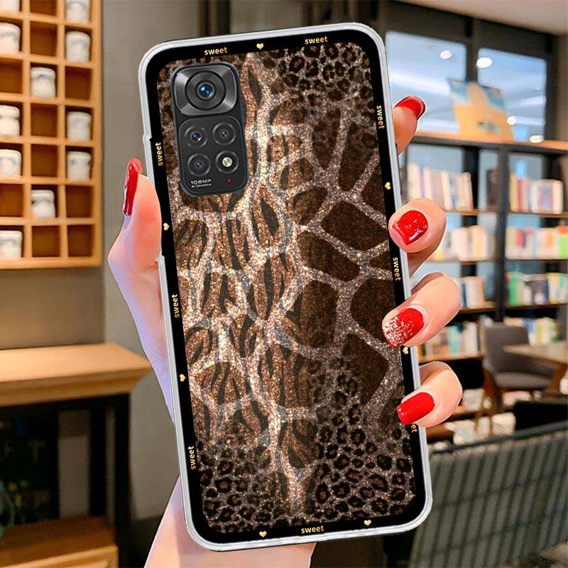 Animal Leopard Print Cover Phone Case For Xiaomi Redmi Note 15 14 13 12 11 10 Pro Plus 14S 12S 11S 11T 11E 10S Soft Fundas Shell