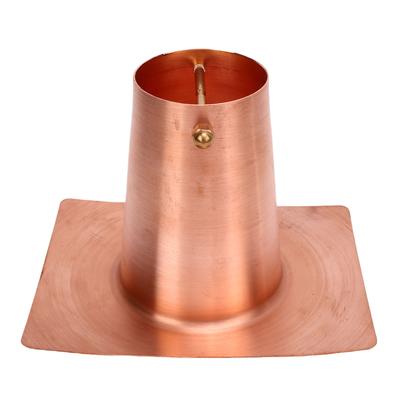 Rain Chain Copper Adapter with Brass Bolt Drainage Gutter Pipe Adapter for Downspout Installation