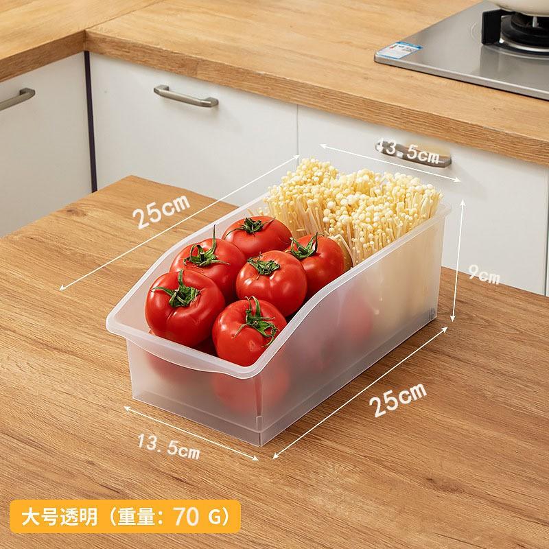 Transparent PP Food Storage Containers Eggs Vegetables Fruits Kitchen Organizer Divider Box Set
