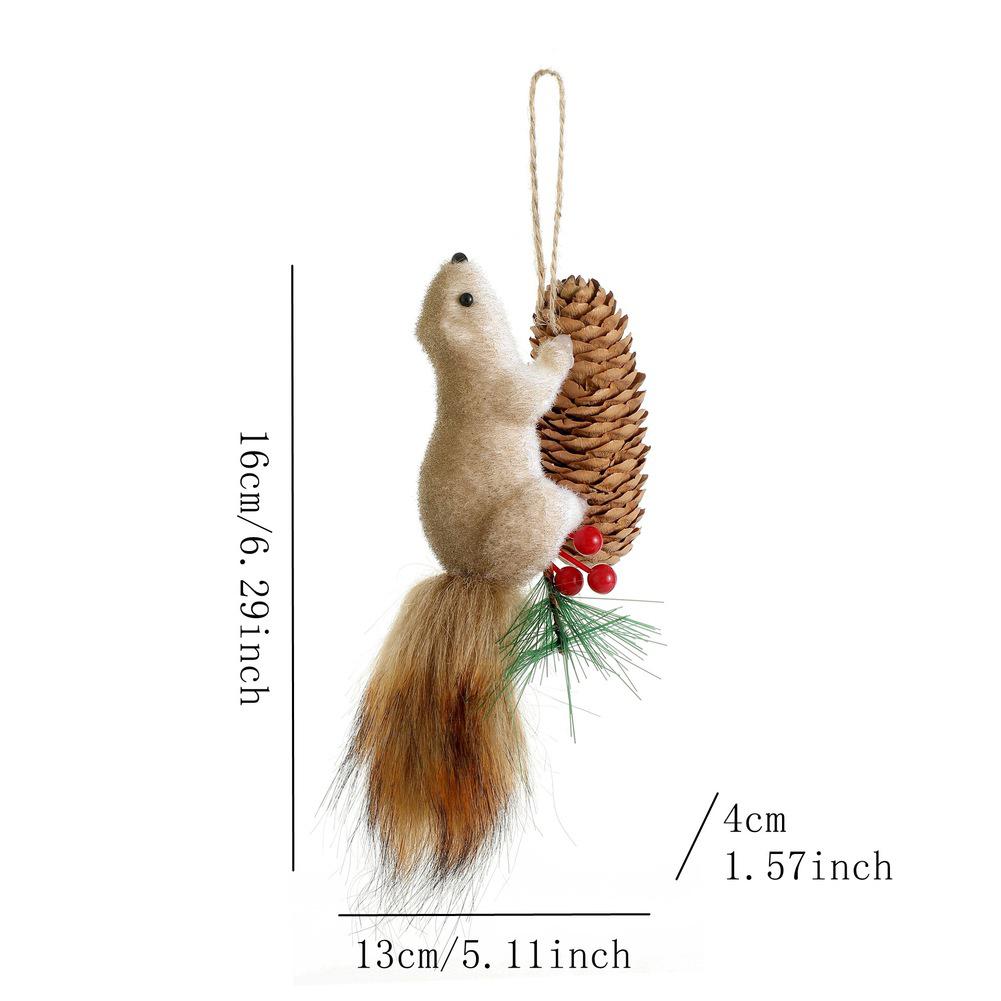 Christmas Tree Ornaments Simulation Pendant Doll Christmas Celebration Seasonal Home Decor Whimsical Holiday Decor