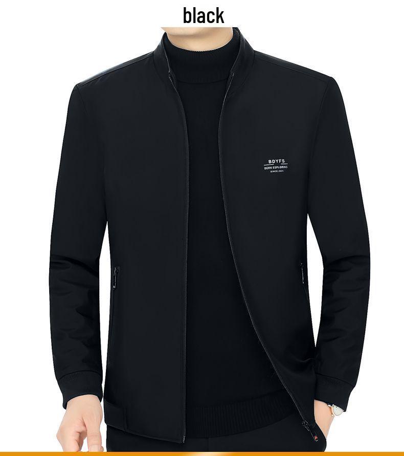 Men's Midlife Spring/Fall Stand Collar Jacket