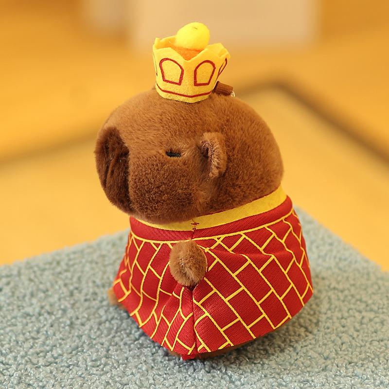 Cute Ugly Capybara Plush Keychain Kawaii Water Hog Doll Bag Pendant Charm Gift
