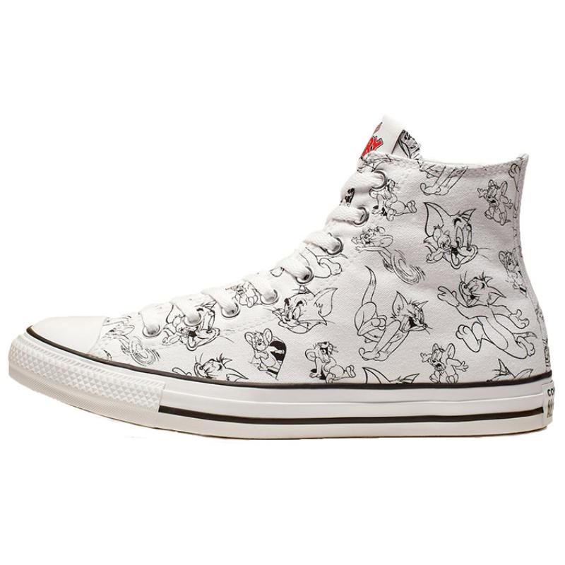 

Converse Chuck Taylor All Star Tom and Jerry High Top Lace-up High-Top Espadrilles Unisex White 45