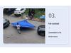 3x3m Double Layer Waterproof Sunshade Canopy with Four-Legged Frame for Outdoor Use