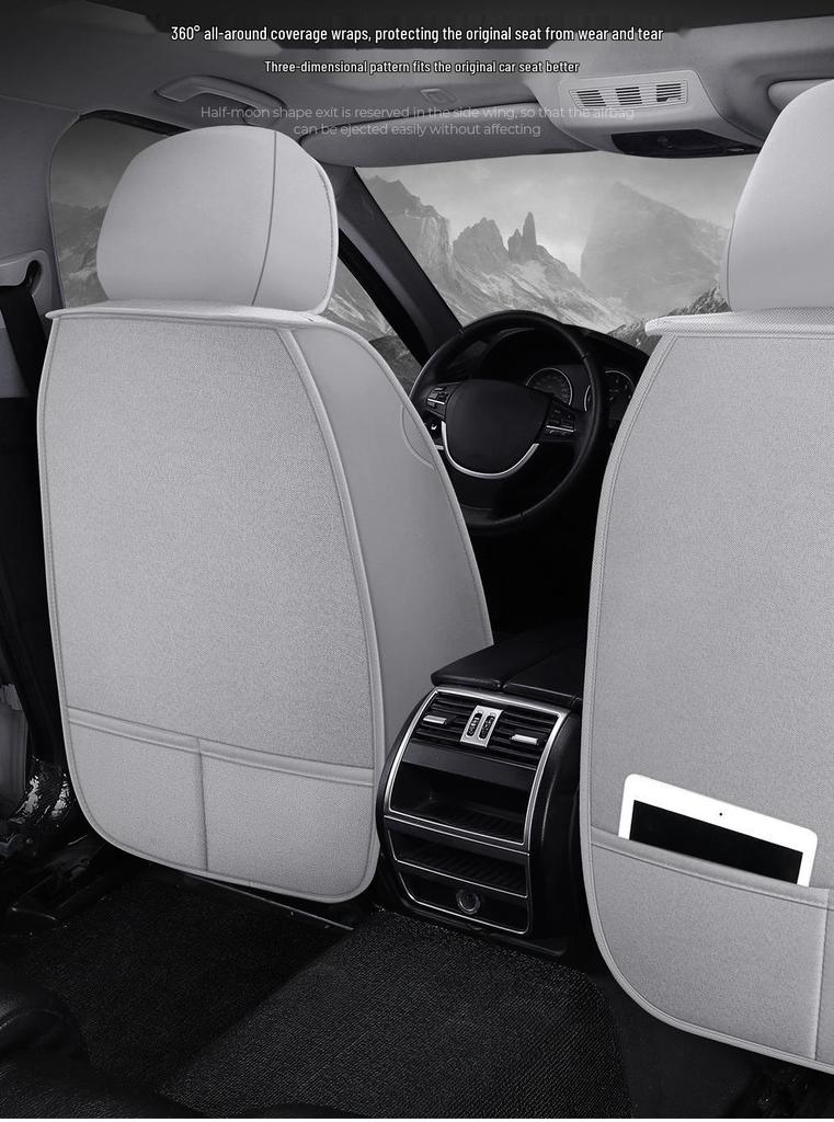 Universal Full Surround Car Seat Covers for All Seasons, Business Style, Five-Seater Coverage