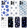 For iPhone 15 16 14 13 12 Mini 11 Pro Max XS X XR SE 7 8 Plus Silicone Clear Cover Blue Eye Art Luxury Phone Case