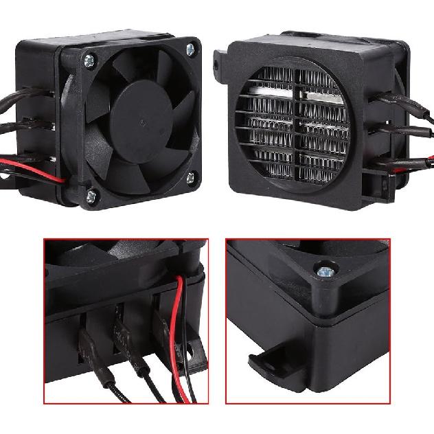 Fdit PTC Car Fan Air Heater for Small Room Space (12V 100W)