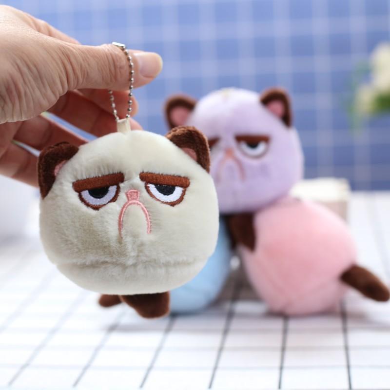 Creative Cartoon Cute Kitten with Bad Personality Cat Ornaments Plush Toy Doll Pendant Doll
