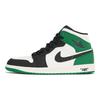 Jordan Air Jordan 1 Slip Resistant Slip Resistant Mid top Vintage Basketball Shoes Men's White Green 852542-301(Team210-)