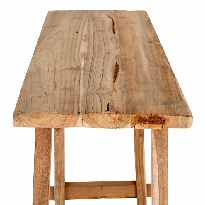 Console 90x30x80 Cm In Natural Teak