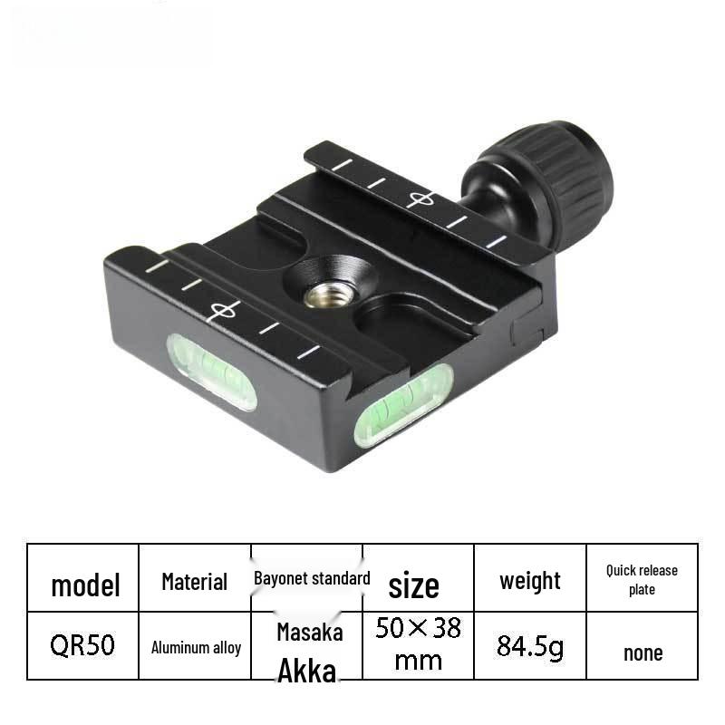 

Durable Aluminum DSLR Camera Stabilizer with 50mm Quick Release Plate Clamp чёрный