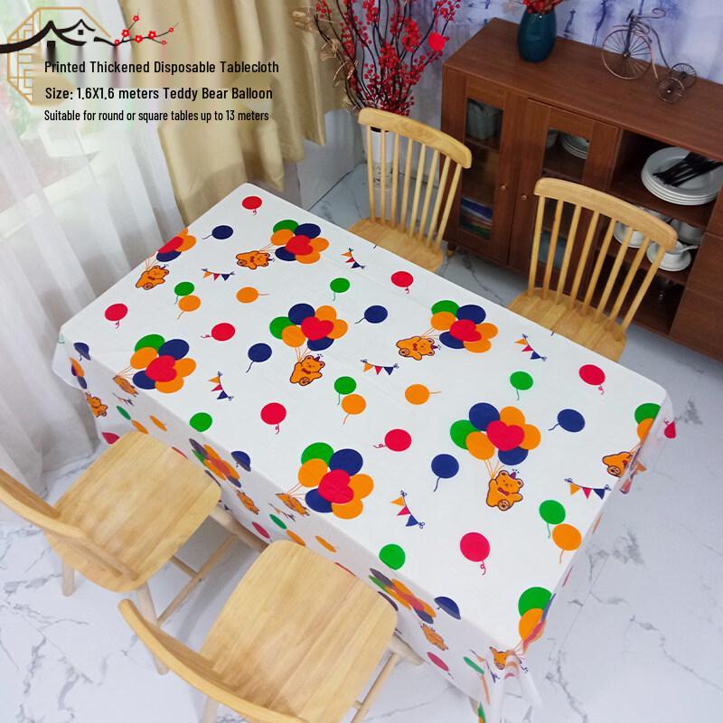 ZISIZ Kindergarten Disposable Rectangular Tablecloth
