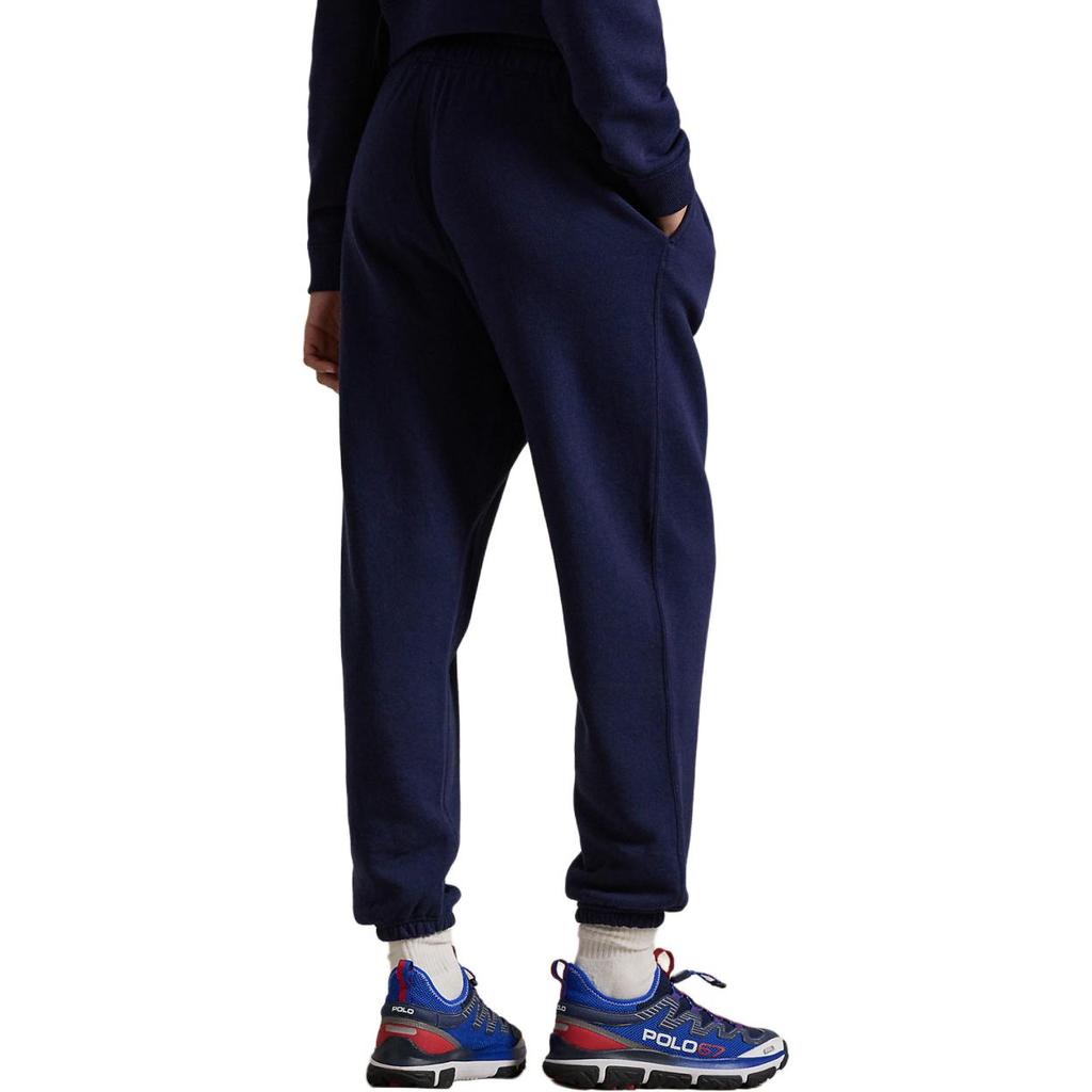 Polo Ralph Lauren Solid Color Logo Embroidered Lace-Up Casual Pants Women pants Navy-Blue WMPOPNTNBQ20240-410