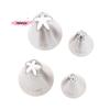 M-1/4Pcs Stainless Steel Cake Decorating Tips Flower Icing Piping Nozzle for Cupcake Cream Pastry Confectionery
