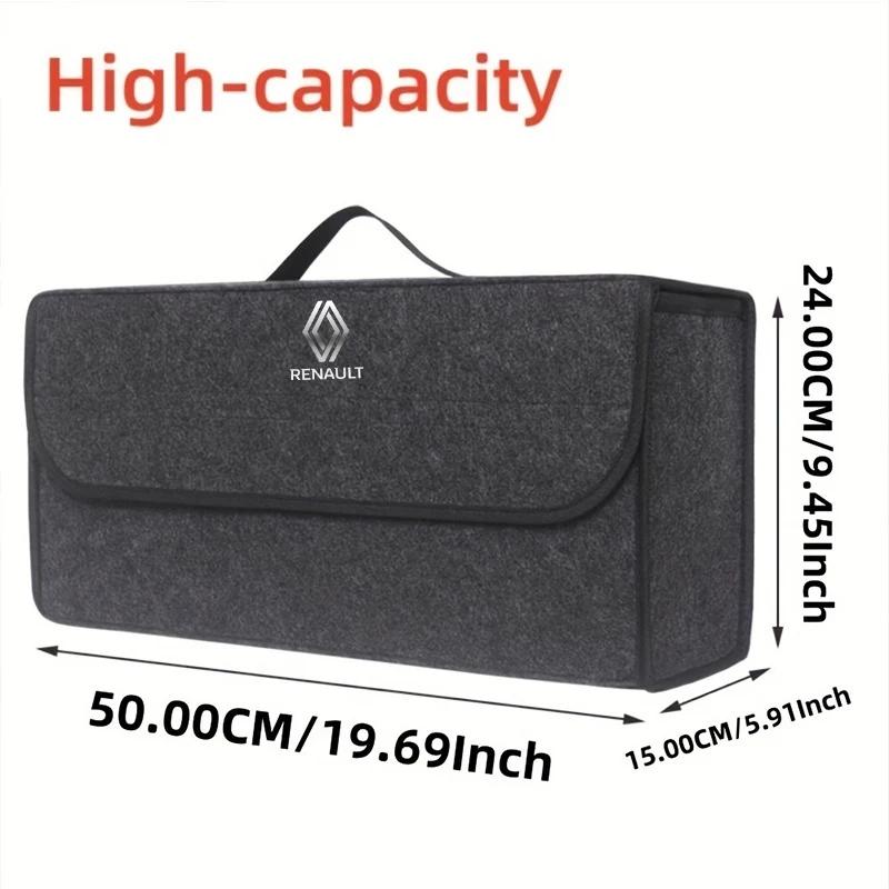 2026 Hot For Renault Interior Stickers Car Trunk Organizer Box & Automotive Cargo Storage Bag for Renault Clio Vel Satis Twingo