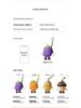 Q Version Cartoon Vegetable Silicone Keychain Earphone Coin Mini Bag Pendant for Kids
