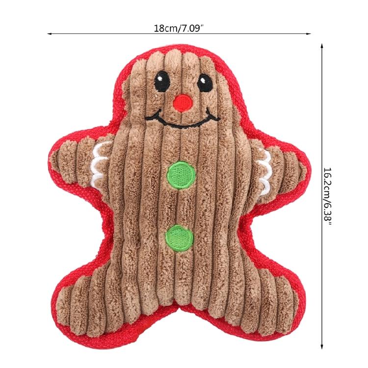 Dog Training Toy Squeak Christmas Gift for Medium Dogs Soft Plush Chew Toys