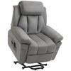 Electric Relaxation Armchair Riser Recliner Armchair with Adjustable Footrest Grey
