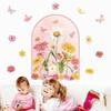 Bohemian PVC Butterfly Flower Arch Wall Stickers for Room Bedroom Wall Decor Vinyl Wall Decals Wallpapers for Home Decoration