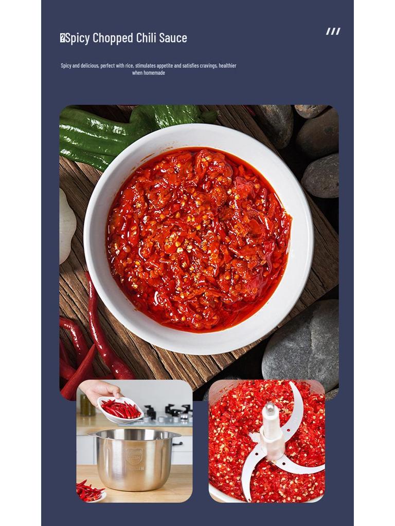 High-Power Multi-Functional Meat Grinder & Food Processor for Household and Commercial Use