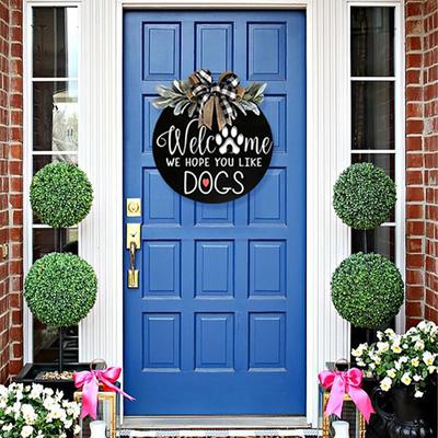 Welcome Door Hanger Door Decoration Door Wreath Front Door Wreath Decor