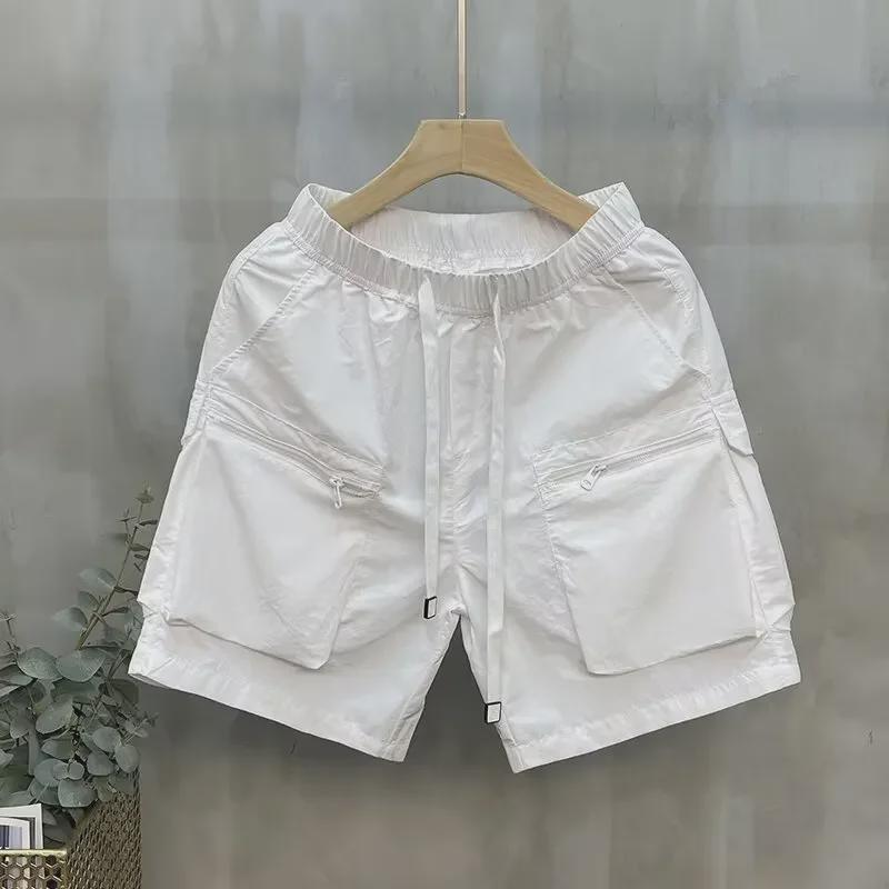 Japanese Retro Multi-Pocket Men's Loose Summer Casual Shorts