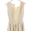 FOXEY Made in Japan Linen Blend No sleeve Knit switching Gathered one piece Women Used
