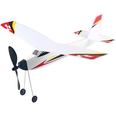 Foam Glider Aircraft Kit - Rubber Band Powered 3D Assembly Model Plane