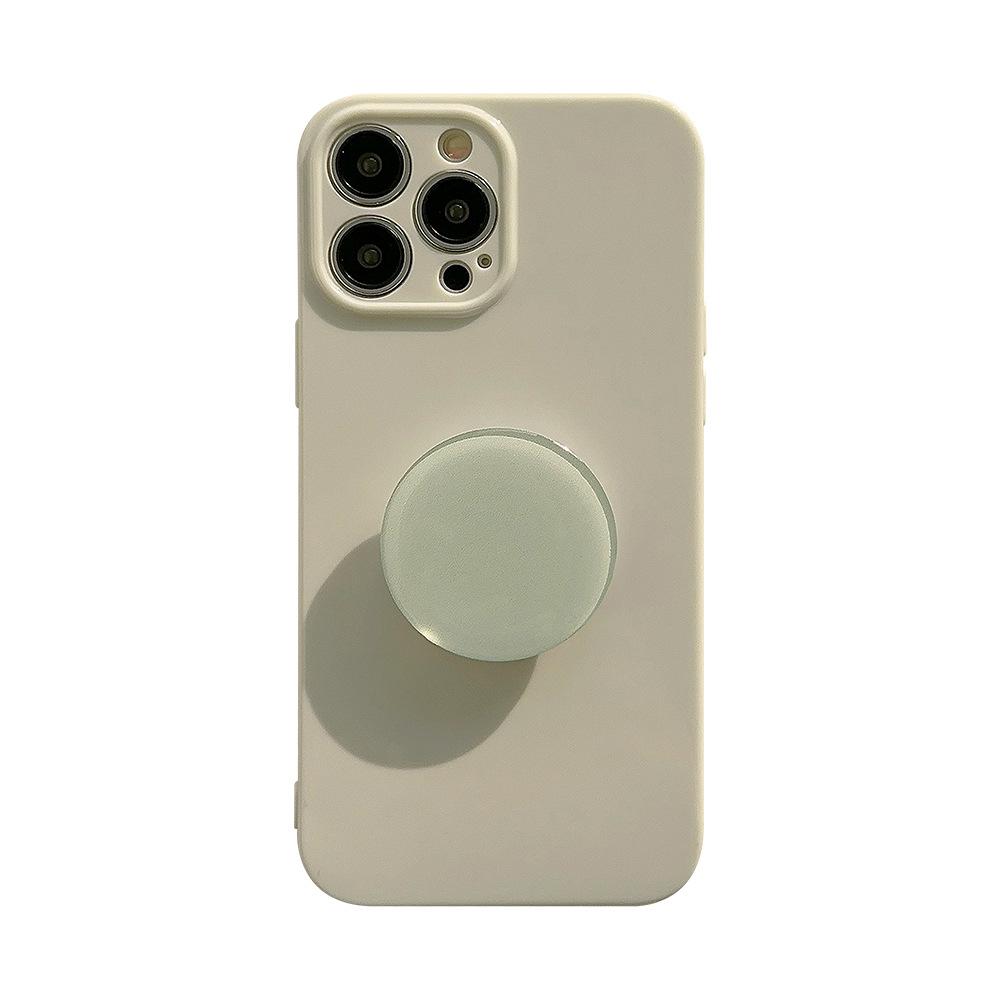 Dopamine 15promax IPhone Case IPhone 14 Bracket 1216 Solid Color Simple Applicable 13 Soft