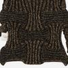 Pleatsmama Mini Crossbow Bag Black Brown Glitter