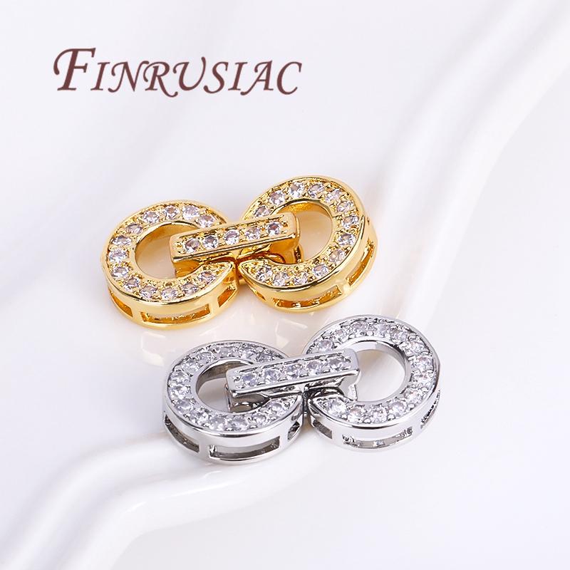 18K Gold Plated Clasp For Jewelry,Connectors For Bracelets,Fasteners Clasps,DIY Jewelry Accessories,Necklace Findings
