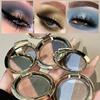 Σκιά Ματιών Διπλού Τόνου Shimmer & Smoky Brown/Blue-Black Πολύχρωμη Παλέτα Σκιών Ματιών - Υγρή/Ξηρή Φόρμουλα, Μακράς Διάρκειας Αδιάβροχη & Ανθεκτική στον Ιδρώτα Σκιά Ματιών