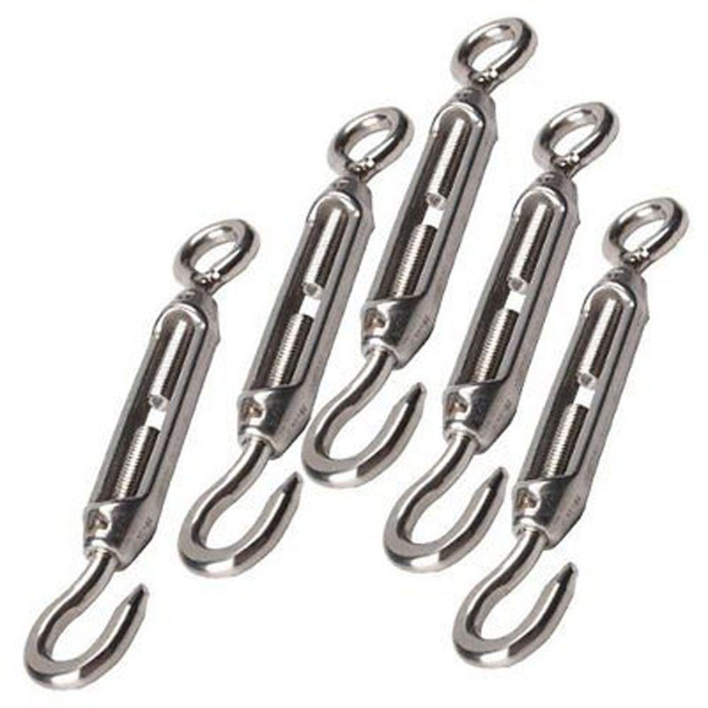 Rope Tension Turn Buckle Turnbuckle Bolt Stainless Steel Eye Turn Buckle Hook Eye Turnbuckle