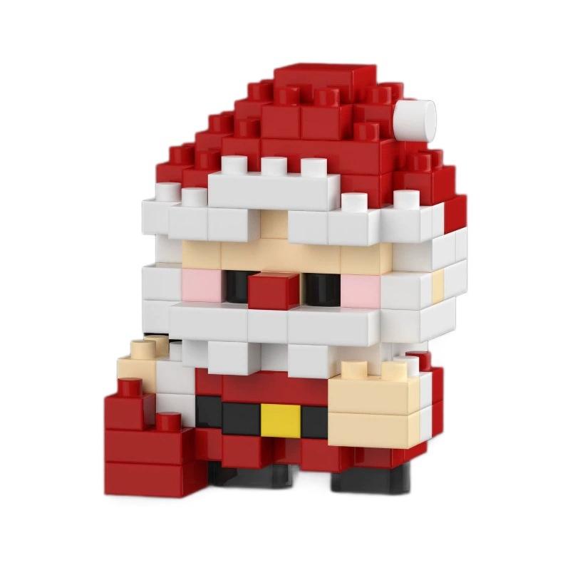 DIY Niedlicher Weihnachtsbaum Elch Hirsch Weihnachtsmann Apfel Pinguin Heiligabend Baum MINI Schneemann Baustein Set Bausteine Sets Spielzeug Geschenk