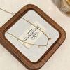 Women Vintage Multicolor Natural Stone Beaded Layered Clavicle Pendant Necklace