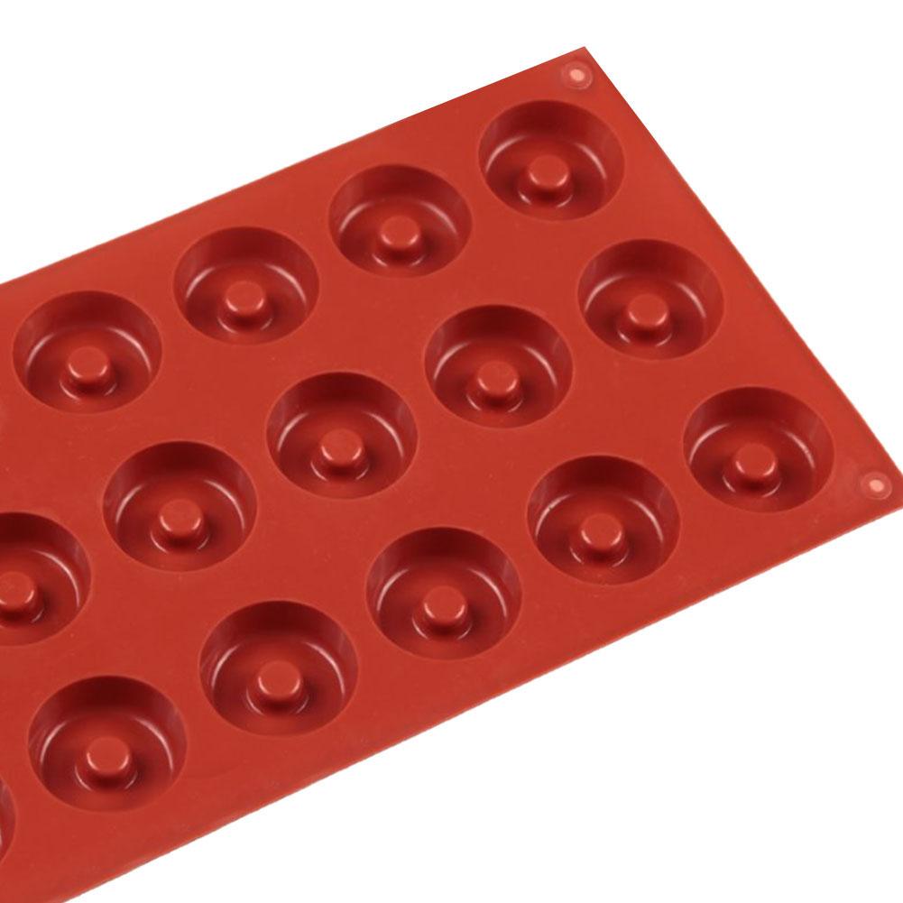 18 Cavity Silicone Donuts Pastry Mold DIY Dessert Cake Donut Shape Moulds