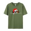 St. Bernard Dog Christmas T-Shirts Manga T Shirt Graphic Men Tops Tees Santa Hat T-Shirts Christmas T-Shirt Cotton