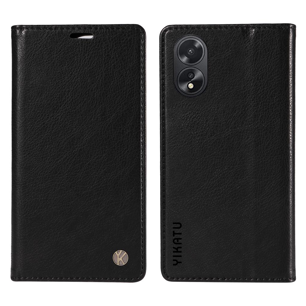 YIKATU YK-006 For Oppo A38 4G/A18 4G Case Leather Phone Cover with Card Slots Wallet