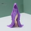 Soft Furnishing Accessory Purple Robe Girl Ornament, Gothic Halloween Style Sculpture, Durable Decor Figurine PLA Unique Collectible Figurine,