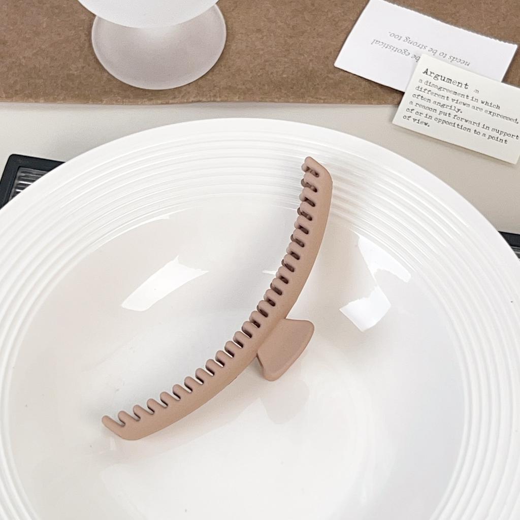 Simple Large Hair Claw Clips Plastic Hair Clips Matte Color Shark Clips Women Hair Accessories Daily Headwear