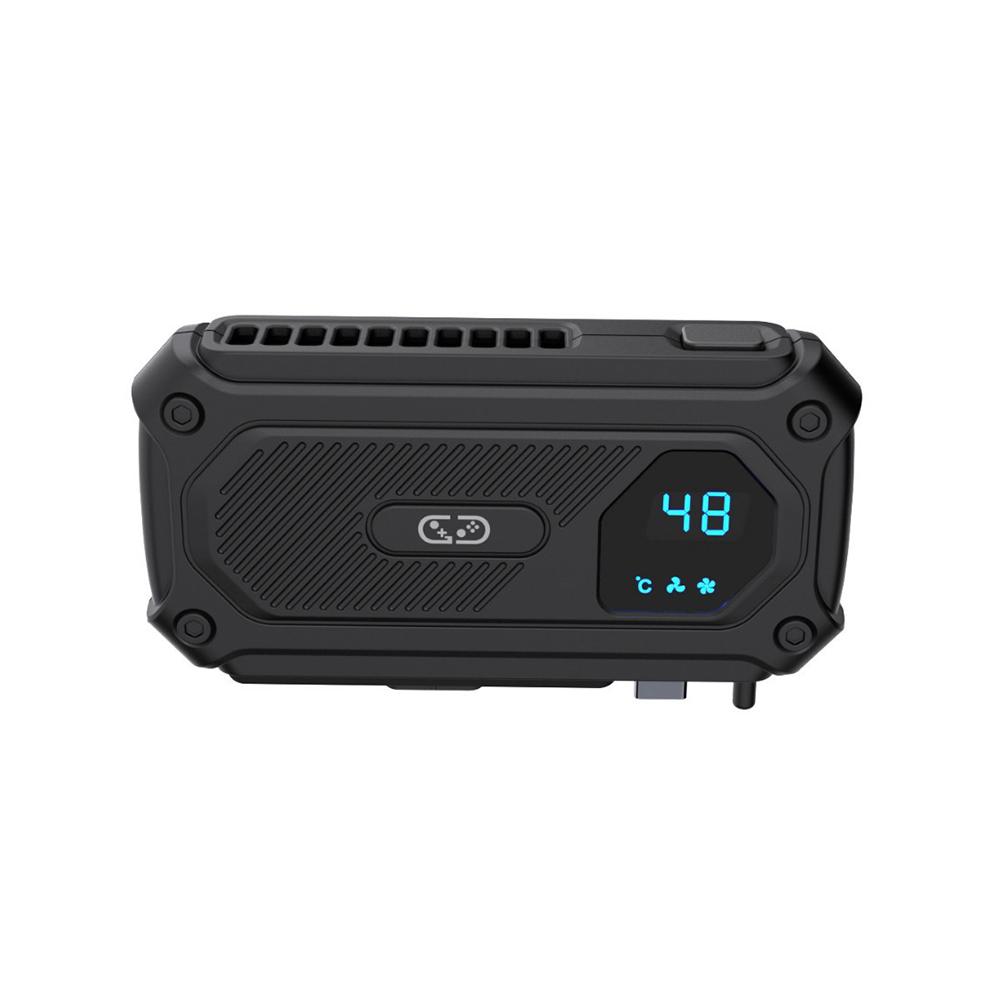 

For Switch2 Host Cooling Fan With Digital Display Heat Dissipation Fan For Nintendo 2 Game Console With Two Speed Gears Adjustme чорний