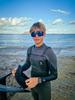 OCEAN LEUCATE Floating Organic Lightweight UV Detachable Strap Matte Black Blue REVO Sunglasses, Bio-Based Frame, Protection, & Floater, (Polarized